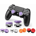 Miniatyrbild 1 av 5: 2 st Performance Thumbsticks för PS5/PS4, 1 Hög, 1 Mellanhög, Performance Thumbsticks Thumbstick Ersättning för PS5 & PS4 Controller[HK] Orange
