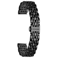 Miniatyrbilde 1 av 3: For Garmin Lily 2 Klokkereim 7-Perler 14mm Rustfritt Stål Erstatningsreim Black