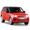 Miniatyrbild 1 av 5: 1:32 Range Rover Sport Simuleringsleksaksbilmodell Legering Dra Tillbaka Barnleksaker Samling Present Terrängfordon A268[HK] Red