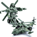 Miniatyrbild 1 av 5: Pojkar Transformer Leksaker Tankfordon Transformers Barn Robot Barnens Födelsedagspresent[HK] Green Helicopter