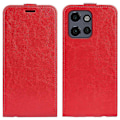 Pikkukuva 1 / 5: Motorola Edge 50 Neo 5G -kotelo korttipaikoilla, pystysuuntainen läppä nahkainen puhelinkotelo - Musta[HK] Red Multicolor