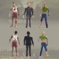 Miniatyrbilde 4 av 5: 6 stk/pakke 10cm The Walking Dead Zombie Actionfigurer Lekefigurer Filmfigurer Action Zombiefigurer Ki[HK] As shown