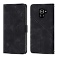 Miniatyrbillede 2 af 5: Læder Etui Til Samsung Galaxy A8+ 2018[HK] Black