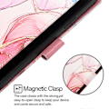 Miniatyrbillede 4 af 5: Marmor Læder Telefon Cover Til TCL 501[HK] Rose Gold
