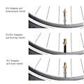Miniatyrbillede 5 af 5: 10 stk. Inflator Pumpe Dyse Sæt Presta Schrader Ventil Slange Cykel Ventil Adaptere Til Vej & & Fixi[HK]