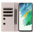 Pikkukuva 2 / 5: Samsung Galaxy S21 FE 5G Nahkakotelo Imu Kupilla 3 Korttipaikkaa Puhelinkuori [HK] Style D Multicolor