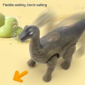 Miniatyrbilde 3 av 5: Simulert gående dinosaurmodell leketøy med lys, elektrisk dinosaurleketøy med luminescerende projeksjon [HK] Green