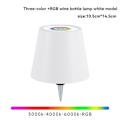 Miniatyrbild 2 av 5: Trådlös Flasklampa RGB-lägen & 3 Färger Steglös Dimning Flasklampskärm Uppladdningsbara Flasklampor för Barer A[HK] White