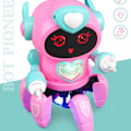 Miniatyrbilde 1 av 5: Rc Robot Lekevarer Elektronisk Gående Intelligent Dans Lys Musikk Blekksprut[HK] pink