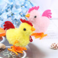 Miniatyrbillede 1 af 5: Plush Optrækkylling Børn Uddannelsesmæssigt Legetøj Optræk Springende Gående Kyllinger Legetøj [HK]