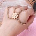Miniatyrbilde 3 av 5: 4 stk./sett Magnet Stein BFF Vennskap Hjerte Anheng Kjede Choker Halskjede[HK] Gold-color