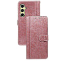 Miniatyrbild 1 av 4: För Samsung Galaxy A56 5G Fodral Kalvtextur Läder Ställ Bokstil Telefonskal [HK] Rose Gold