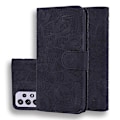 Miniatyrbild 1 av 5: Plånboksfodral för Samsung Galaxy A52/A52S Premium PU Läder Flip Cover Mandala[HK] Black