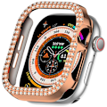 Pikkukuva 1 / 5: Apple Watch Series 10 46mm -kellolle, Kaksirivinen strassikoristeinen, ontto PC-kellon kehyskotelo Multicolor Style A