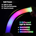 Miniatyrbilde 4 av 5: 50 stk. Fargerike LED Skumlysstaver Multifunksjonell Blinkende Lys for Fest Halloween[HK] 50pcs