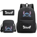 Pikkukuva 1 / 4: Lilo ja Stitch -reppu, kolmiosainen koululaukkusarja [HK] Black 2
