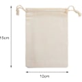 Pikkukuva 5 / 5: Pieni kangaskassi 20 kpl pakkaus, 10 x 15 cm kangaskassit kiristysnyörillä, lahjakassi, pieni kangaskassi, puuvillakassi, pieni kangaskassi koruille [HK]