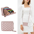 Miniatyrbillede 3 af 5: Til Samsung Galaxy Z Flip 6 Wallet Case med Kortholder og Justerbar Rem, Stilfuld Robust Stødsikker Læder Case[HK] For Galaxy Z Flip 6 White