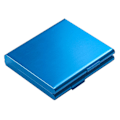 Miniatyrbild 2 av 4: HK  Aluminiumlegering Cigarett Etui Bärbar Automatisk Cigarett Dispenser För Kvinnor Män Blue