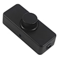Miniatyrbillede 1 af 5: 3-100W LED bagkantsdæmper (drejedæmper), bruges til dæmpbar LED, glødelampe, halogenlampe, 220-240V, CE stik-kontakt, sort[HK]