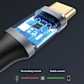 Pikkukuva 5 / 5: USB C -jatkokaapeli PD100W Gen2 Type C 3.1 uros-naaras jatkojohto [HK] 25cm