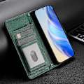 Miniatyrbilde 2 av 5: Lommeboketui med glidelås i PU-skinn for ZTE Blade A75 5G / Nubia Focus[HK] Green