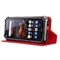 Pikkukuva 3 / 5: Oukitel WP19 Retro -kuvioinen magneettinen suojakotelo mosaiikkilompakolla ja jalustalla [HK] Style B Oukitel WP19 Red