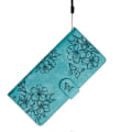 Miniatyrbillede 5 af 5: Til Samsung Galaxy S24 Mobiltelefon Cover Præget PU Læder Wallet Stand Anti-Drop Cover[HK] Style E Multicolor