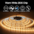 Miniatyrbillede 2 af 5: HKK 12v LED-strimmel, 1 cm bred, 3000k LED-strimmel 5m varm hvid 2835 Ip65 120 LED'er/m, i alt 600 LED'er LED-lysbånd til soveværelse, køkkendekoration