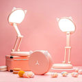 Miniatyrbillede 3 af 5: LED bordlampe sød bordlampe pink bordlampe, 8 lysstyrker foldbar bordlampe, bærbar børn [HK]