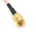 Miniatyrbilde 3 av 5: Rett TS9 Hunnkontakt Til SMA Hannplugg RG316 Koaksial Pigtail Kabelmontering E[HK]