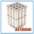 Pikkukuva 2 / 2: 100 kpl Mini Pieni N35 Pyöreä Magneetti 3x1 3x1.5 3x2 3x4 3x5 3x10 Mm Neodyymimagneetti Pysyvä Ndfeb Super Vahva Voimakas Magneetit[HK] 3x10(100pcs)