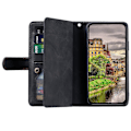 Pikkukuva 2 / 5: Puhelinkotelo Xiaomi Redmi Note 14 Pro 5G 14 Pro 5G Poco X7 5G -puhelimelle, nahkakansi vetoketjullisella lompakolla 9 C[HK] Black Multicolor