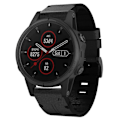 Pikkukuva 1 / 5: Nahkainen kellon ranneke Garmin Fenix 5S Plus -kelloon Garmin Fenix 5S Plus -kelloon[HK] Black