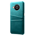 Miniatyrbilde 2 av 5: KSQ Doble Kortspor PU Lærbelagt PC Skall Deksel for Nokia X10/Nokia X20[HK] Style G Nokia X10 5G Green