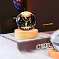 Miniatyrbillede 1 af 5: LED Krystal Bordlampe USB 3D Måne Galaxy Globe Natlampe Børn Julepynt Gave[hk] deer