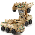 Miniatyrbillede 1 af 5: Drenge Transformer Legetøj Tank Køretøj Transformers Børn Robot Børns Fødselsdag Gave[HK] Desert yellow Armored Car
