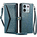 Pikkukuva 1 / 5: Kotelo Xiaomi Redmi Note 13 Pro 5G:lle GANGXUN PUHELINSUOJUS Rfid-suojattu Kotelo Naisille Korttipidike Vetoketjullinen Setelipaikka[HK] Blue