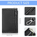 Miniatyrbild 5 av 5: \"RFID Slim Plånbok för Barn Herrplånbok med RFID/NFC-blockering Slim Canvas Tri-fold Plånbok för Män för Pojkar, Barn, Män, Julklappar (Blac[HK]