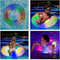 Miniatyrbillede 5 af 5: Oppustelige Pool Flydere, Pool Flydere Voksen, Pool Flydere Børn med Farverige LED Lys, LED Pool Flydere Sommer Vand [HK] S for Kids