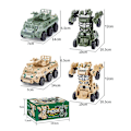 Miniatyrbilde 3 av 5: Gutter Transformator Lekebil Tank Kjøretøy Transformers Barn Robot Barn Bursdagsgave[HK] Desert yellow Armored Car