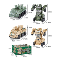 Miniatyrbillede 3 af 5: Drenge Transformer Legetøj Tank Køretøj Transformers Børn Robot Børns Fødselsdag Gave[HK] Green Armored Car