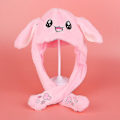 Miniatyrbillede 5 af 5: Plys Kanin Øre Hat Kan Bevæge Interessant Sød Blød Plys Bunny Hat Gaver Til Piger[HK] Luminous Stitch Hat