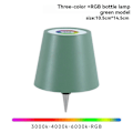 Miniatyrbillede 2 af 5: Trådløs Flaskelampe RGB-tilstande & 3 Farve Trinløs Dæmpning Flaskelampeskærm Genopladelige Flaskelys til Barer A[HK] Green