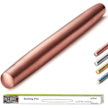 Miniatyrbillede 1 af 5: Rullepind i rustfrit stål med mat finish og rosegold titaniumbelægning [HK] Rose Gold