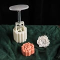 Miniatyrbilde 2 av 5: 50g Månekakeform Midt-Høst DIY Håndtrykk Lotus Cookie Stempel Bakstverktøy[HkkK] 50g