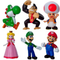 Miniatyrbild 2 av 5: 6-pack Super Mario Mini-figurer Leksak Dockor Dekor Samling Modell Prydnader Barn Present[HK]