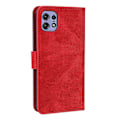 Pikkukuva 5 / 5: Motorola Edge 50 Pro 5G -kotelo, nahkainen suojakotelo [HK] Red