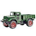 Pikkukuva 1 / 5: Suuri tekninen ajoneuvomalli Muovinen kaivinkone Dumpperi Autot Lelu lapsille Pojille Ulkoilmahiekkapeli[HK] green-A