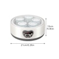 Miniatyrbilde 3 av 5: Ultimat Probiotisk Yoghurtmaskin med Justerbar Temperatur og Tidsstyring[HK] Basic EU Plug